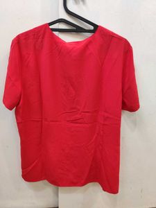 ZARA Button-Up Short Sleeve Top - L