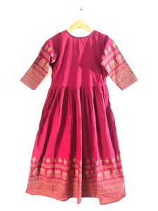 Maroon Printed Kurta (Women)