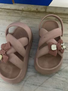 Cute Pink Sandals with Bow Detail