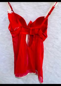 Red santa babydoll
