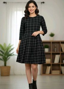 Mini Checked Dress For Women! 👗