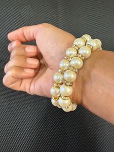 Elegant Pearl &amp; Crystal Bracelets