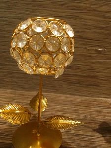 ⭐Crystal Diamond Stone Metal Candle Holder⭐