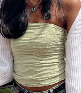 pale green tube top y2k