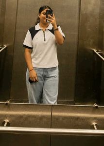 Classic Zip-Up Polo T-Shirt