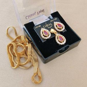Chirag Royal Gold Plated Pendant Set