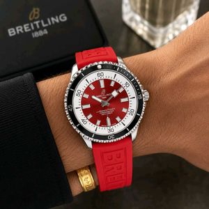 Breitling Chronometer Red Dive Watch