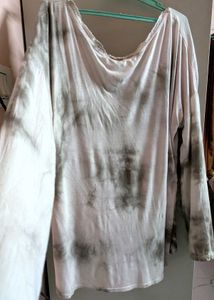 Boho Sequin y2k Star Detail Tie Dye Top