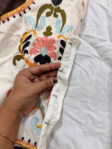Embroidered Cotton Ethnic Vest