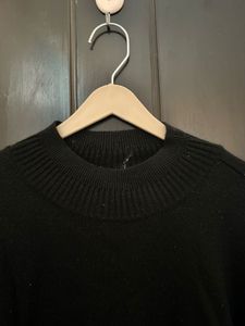 Black Mock Neck Sweater