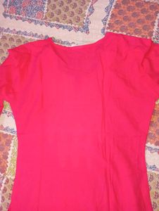 Beautiful Embroidered Pink Kurti