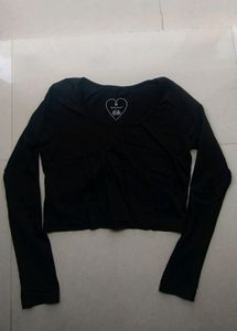Casual Regular Sleeves Solid Women Black Top