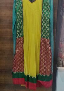 Elegant Embroidered Anarkali Kurta