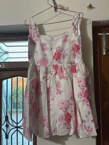 Chic Floral Print A-Line Dress