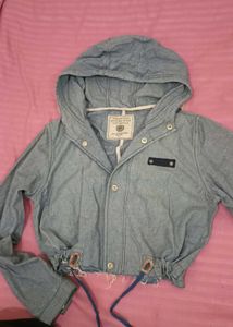 Denim Hooded Jacket