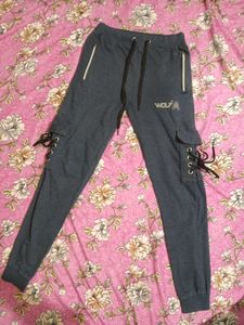 WOLF Cargo Joggers with Lace Detail