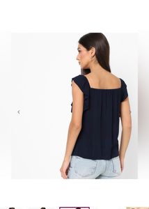 AERO JEANS WOMENSSleeveless Square-Neck Top with L