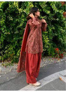 Floral Print Kurta Set with Pants &amp; Dupatta
