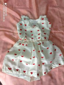 Cute Heart Print Baby Dress