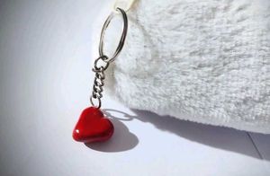 Tiny Red Heart Keychain❤️
