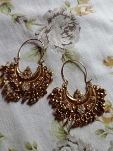 Golden Jhumka Earrings