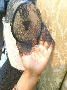 Chic Black &amp; White Lace Dress