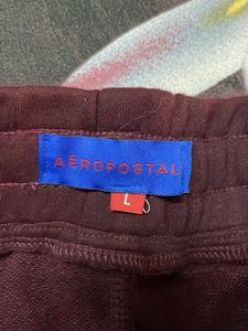 Maroon Joggers with 'New York' Print