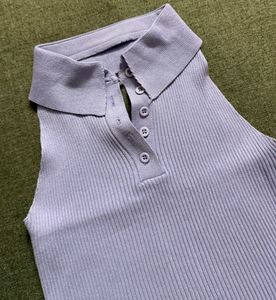 Lavender ribbed backless sleeveless crop top!