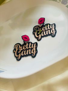 Pretty Gang Lips Dangle Earrings