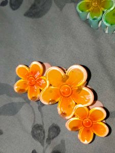 Flower Hair Clips Set