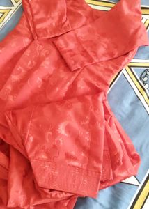 Elegant Coral Kurta Set