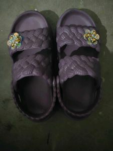 Cute Purple Flower Sandals