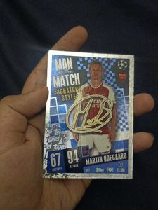 Martin Odegaard Man of the Match Card