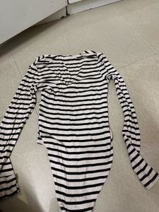 Striped Long Sleeve Bodysuit