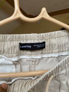 Classic Cargo Joggers Beige Pants
