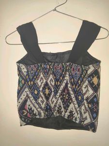 Boho Print Corset top
