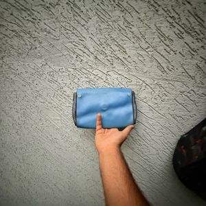 Coach Blue &amp; Gray Monogram Crossbody Bag