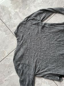 ELLE Gray Knit Top