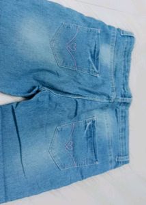 Blue Denim capri for girl