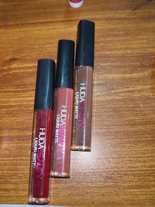 combo Huda Beauty Liquid Matte Lipsticks