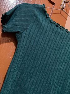 Ribbed Mock Neck Long Sleeve Top