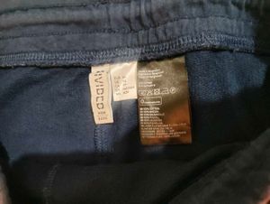 H&amp;M Divided Navy &amp; Red Athletic Shorts
