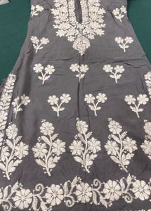 COMBO of 2 :Black and Grey chikankari kurta