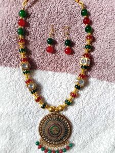 Traditional Indian Necklace & Earring Set❤️