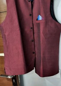 Maroon Nehru Jacket