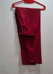 Maroon  Kurta pant set
