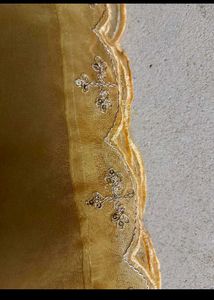 golden color kurti set