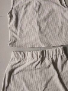 Cream Corduroy Co-ord Set