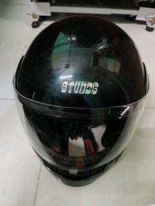 Glossy Black Motorcycle Helmet