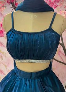 Elegant Navy Blue Lehenga Choli Set